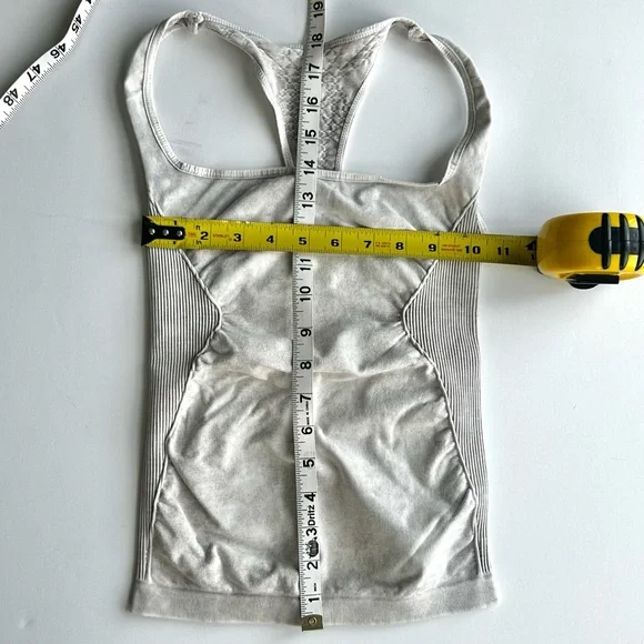 🍒(A251) NWOT Free People Movement Good Karma Long Tank. Ice Gray. Size: … - Picture 6 of 7